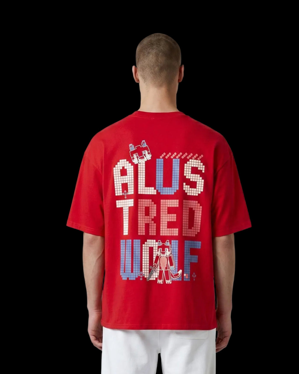 PIXEL WOLF RED